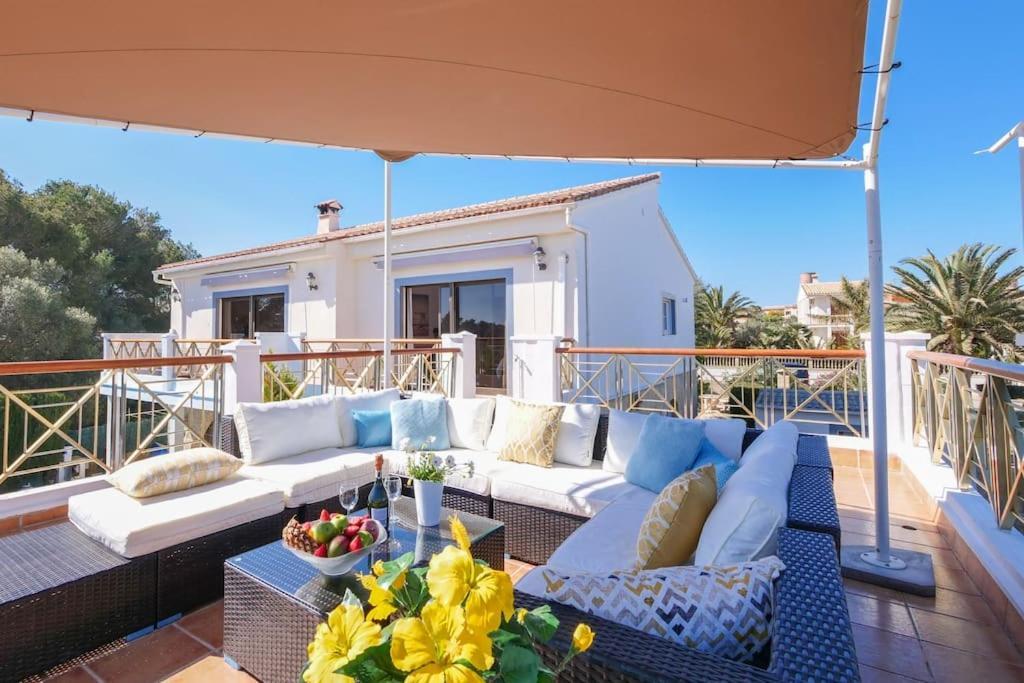 Moderne Villa, Pool+Meerblick,Schnelles Wifi,Klima Cales de Mallorca Exterior foto