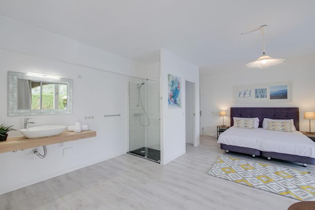 Moderne Villa, Pool+Meerblick,Schnelles Wifi,Klima Cales de Mallorca Exterior foto